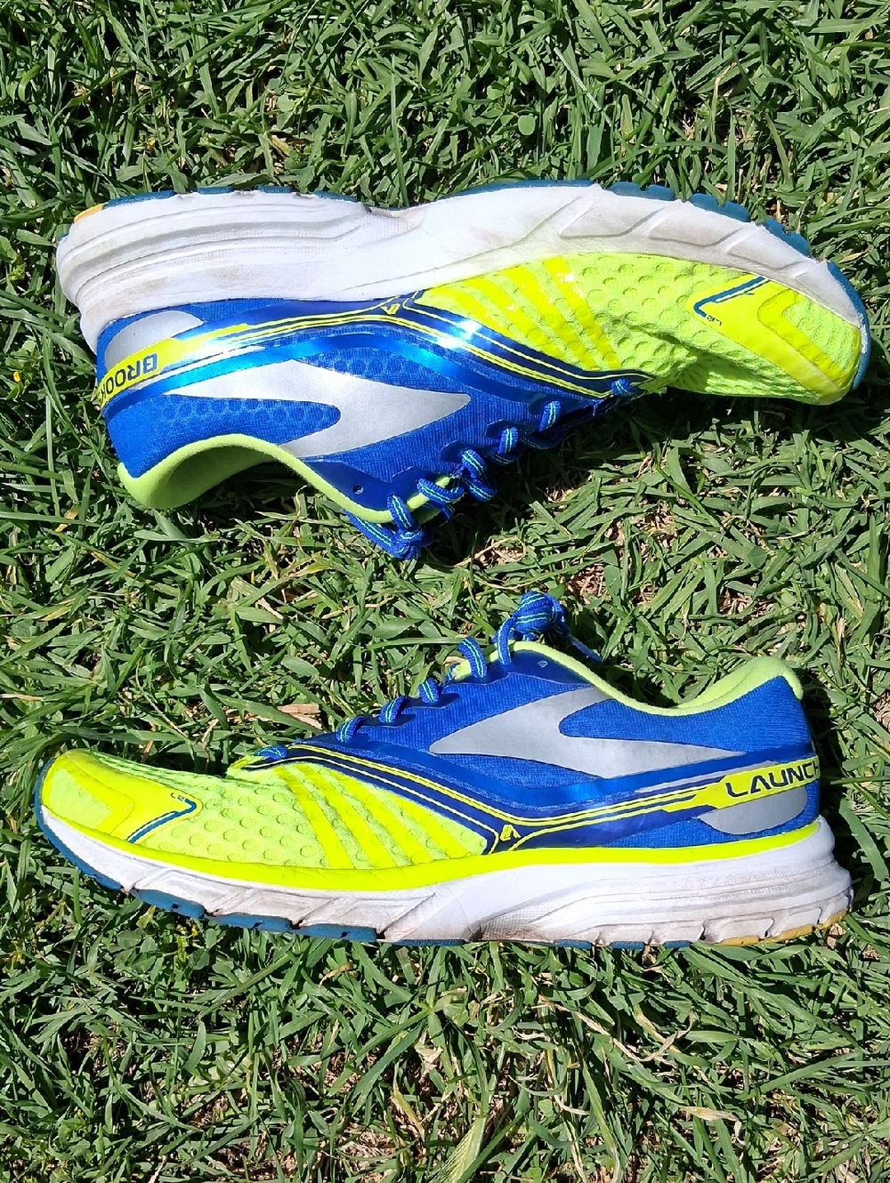 Brooks Launch 2Men’s Running Shoes - Neon Yellow & Blue
